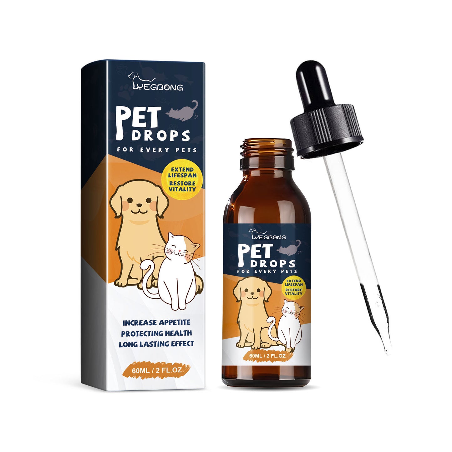 Pet Care Drops, Enhance The Vitality Of Pets And Supplement Nutrition, Effectively Enhance The Vitality Of Pets Themselves