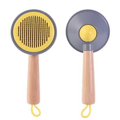 OneKey Pet Hair Remover Comb Pet Comb Grooming Brush Pet Hair Cleaner Brush Cat Shedding Brush Self Cleaning Slicker For Long & Short Hair Cats And Dogs