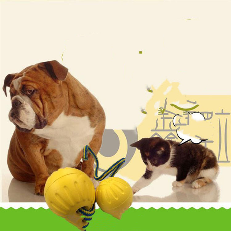 EVA Floating Pet Dog Training  Ball Puppy Bite Resistant Ball With Rope Pet Training Ball Chew Toys For Pet Supplies