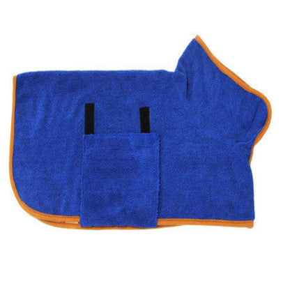 Super Absorbent Microfiber Dog Bath Towel with Adjustable Straps