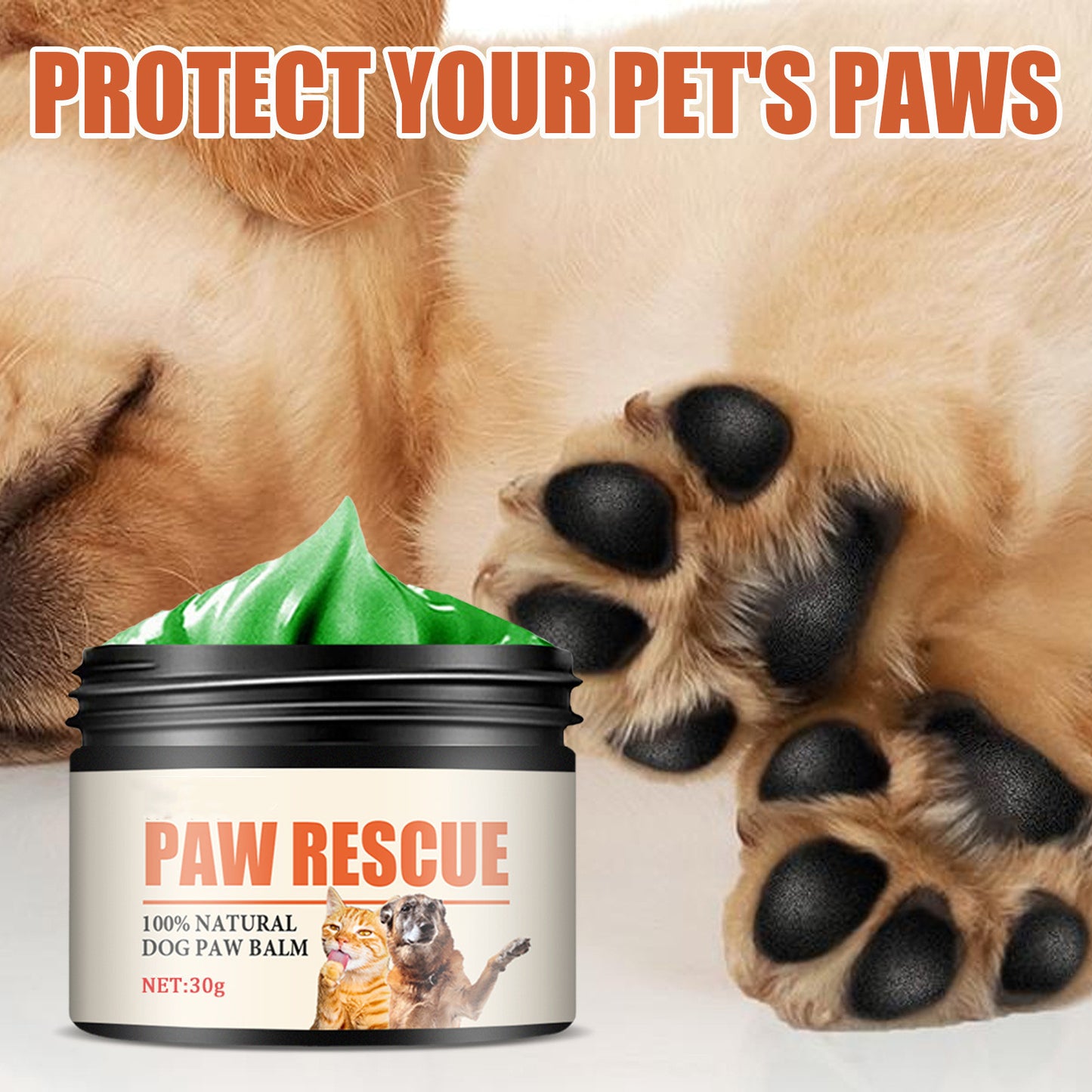 Pet Paw Care Cream for Protection and Moisturizing