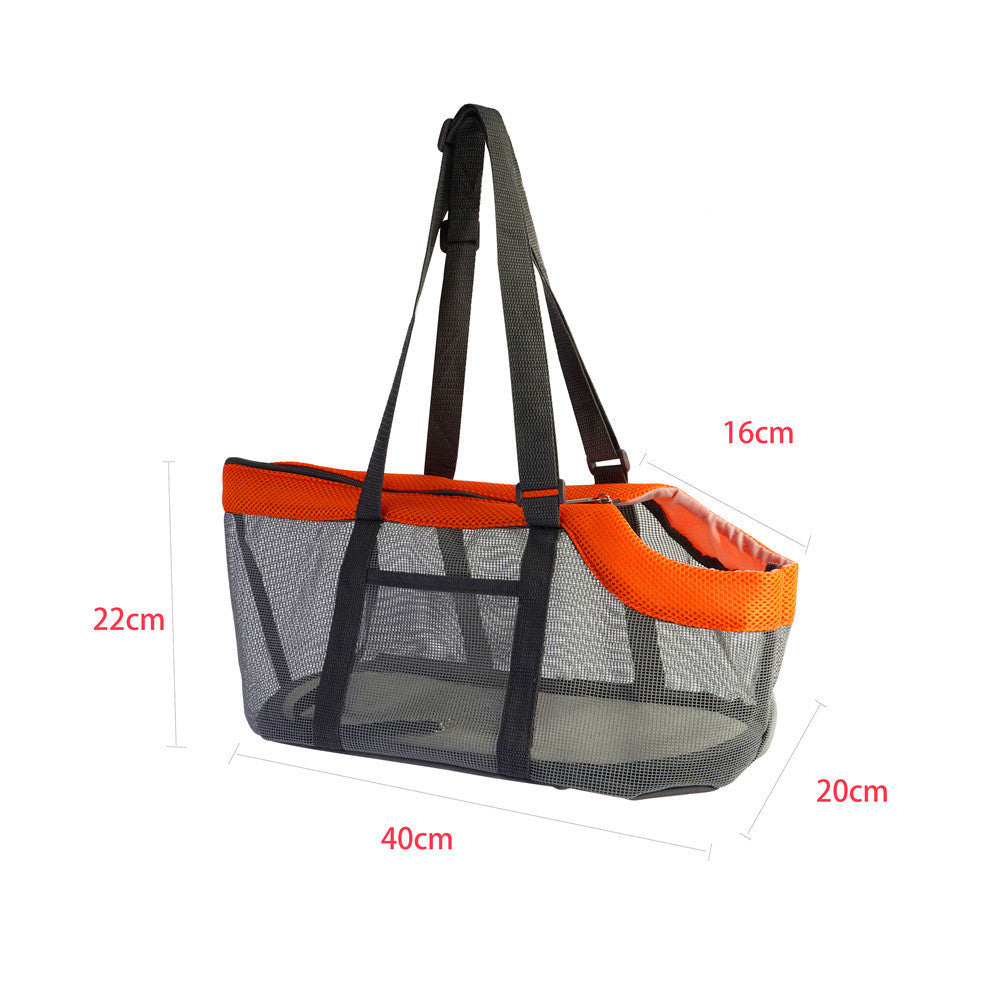 Portable Foldable Pet Panoramic Breathable Large-Capacity Handbag