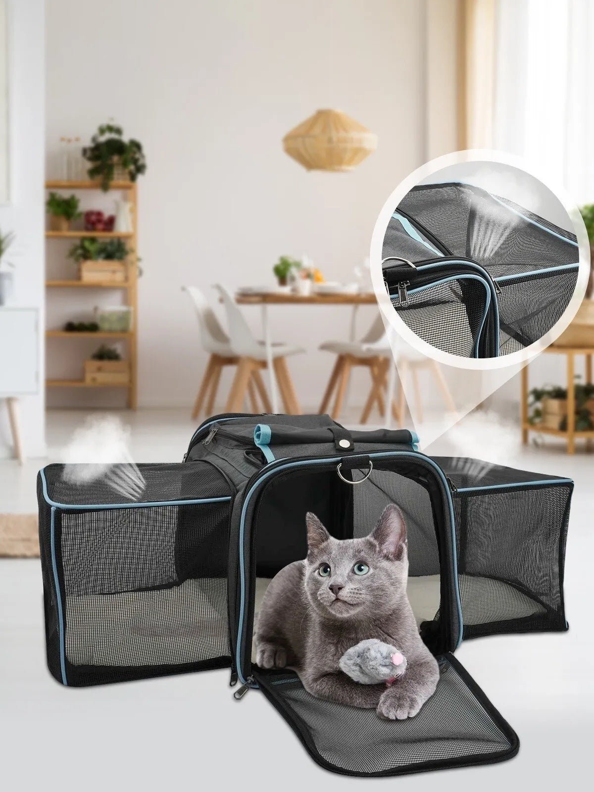 Pet Cart, Airline Approved Cat And Dog Carrier On Wheels, Expandable Rolling Pet Carrier, Dog And Cat Travel Camping