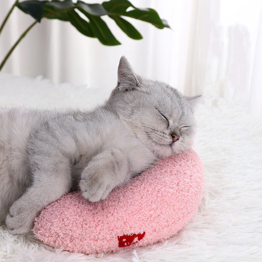 U-Shaped Cat Pillow for Cervical Vertebra Protection