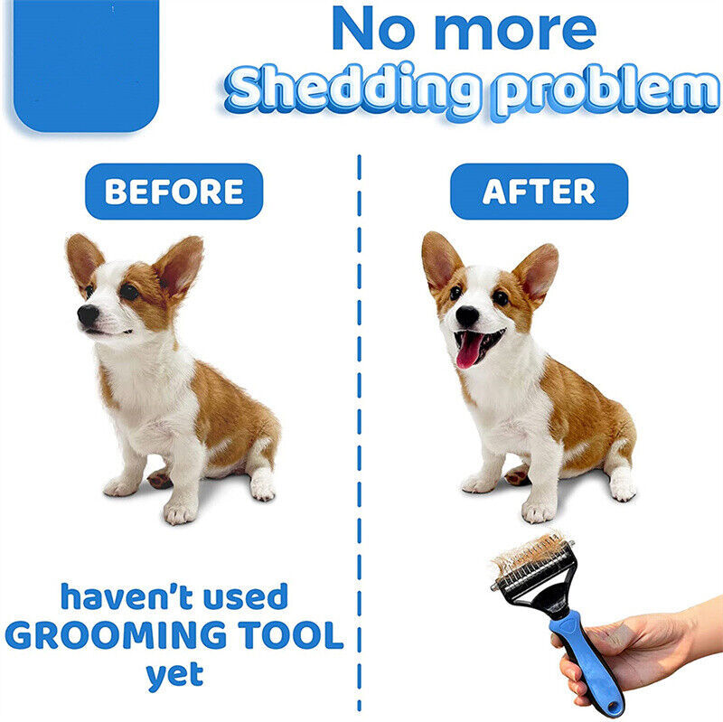 Dual-Sided Pet Dematting Comb