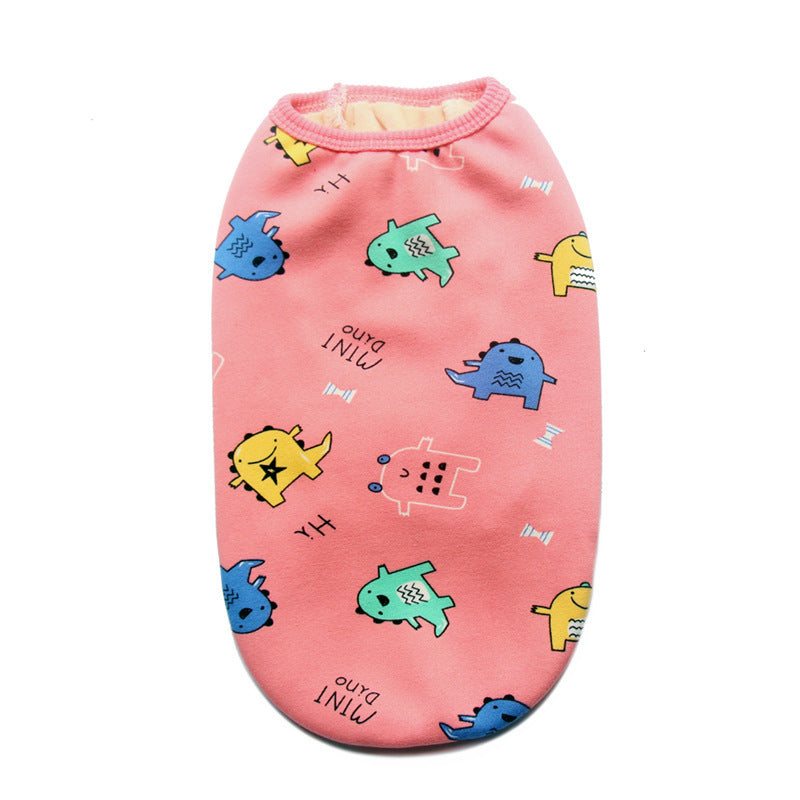 Pet Clothes Autumn And Winter Clothes Plush Vest Small Medium And Large