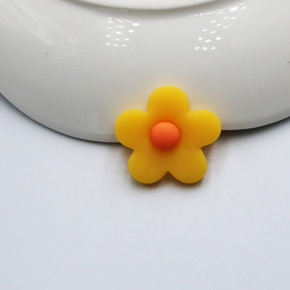 Fashion Personality Frosted Resin Five-petal Flower