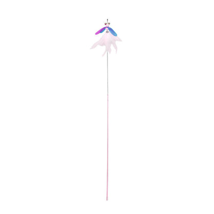 Fairy Feather Retractable Large Fluffy Feather Funny Cat Toy
