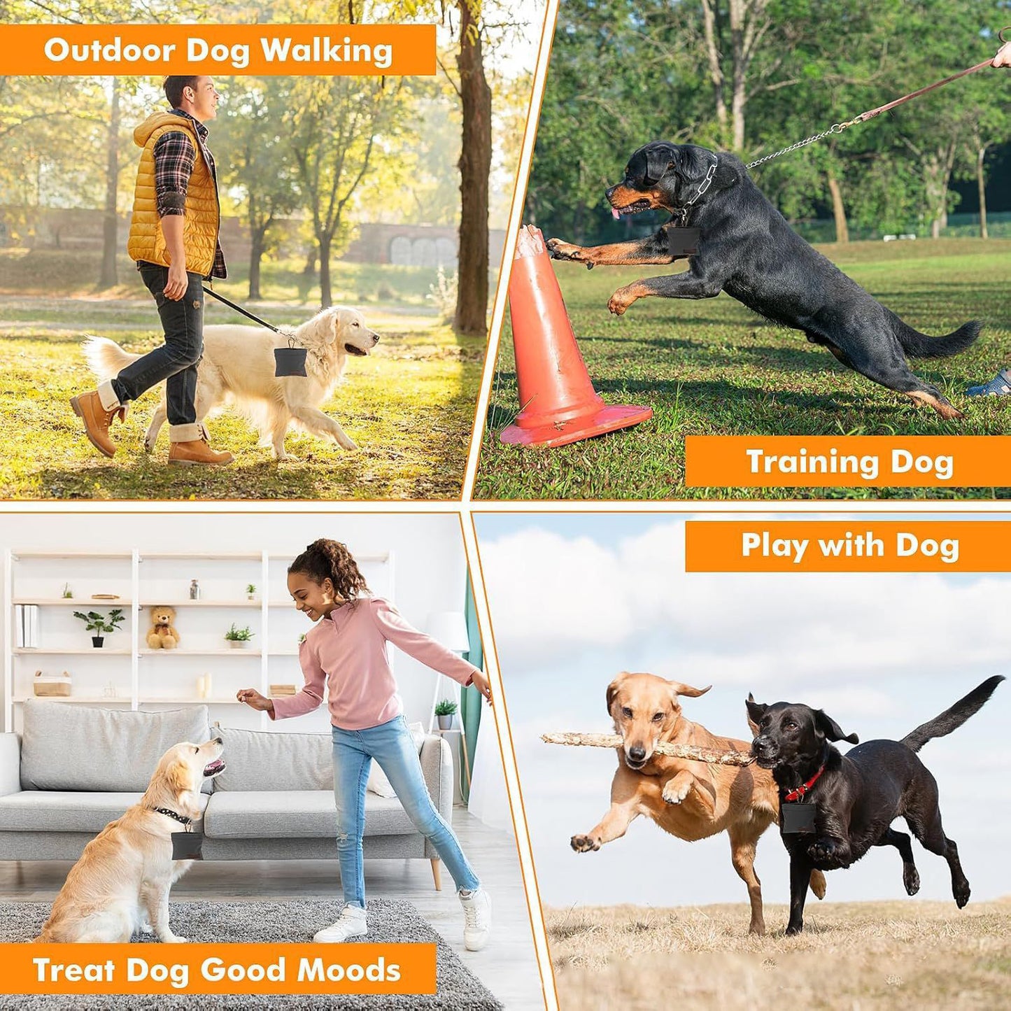 Outdoor Dog Food Bag, Pet Snack Bag, Go Out To Train The Dog Essential Items Fashion Design Easy To Use