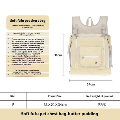 Pet Chest Bag Portable Outdoor Lightweight