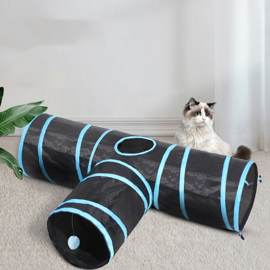 New Cat Tunnel Foldable Pet Climbing Path Cat Toys