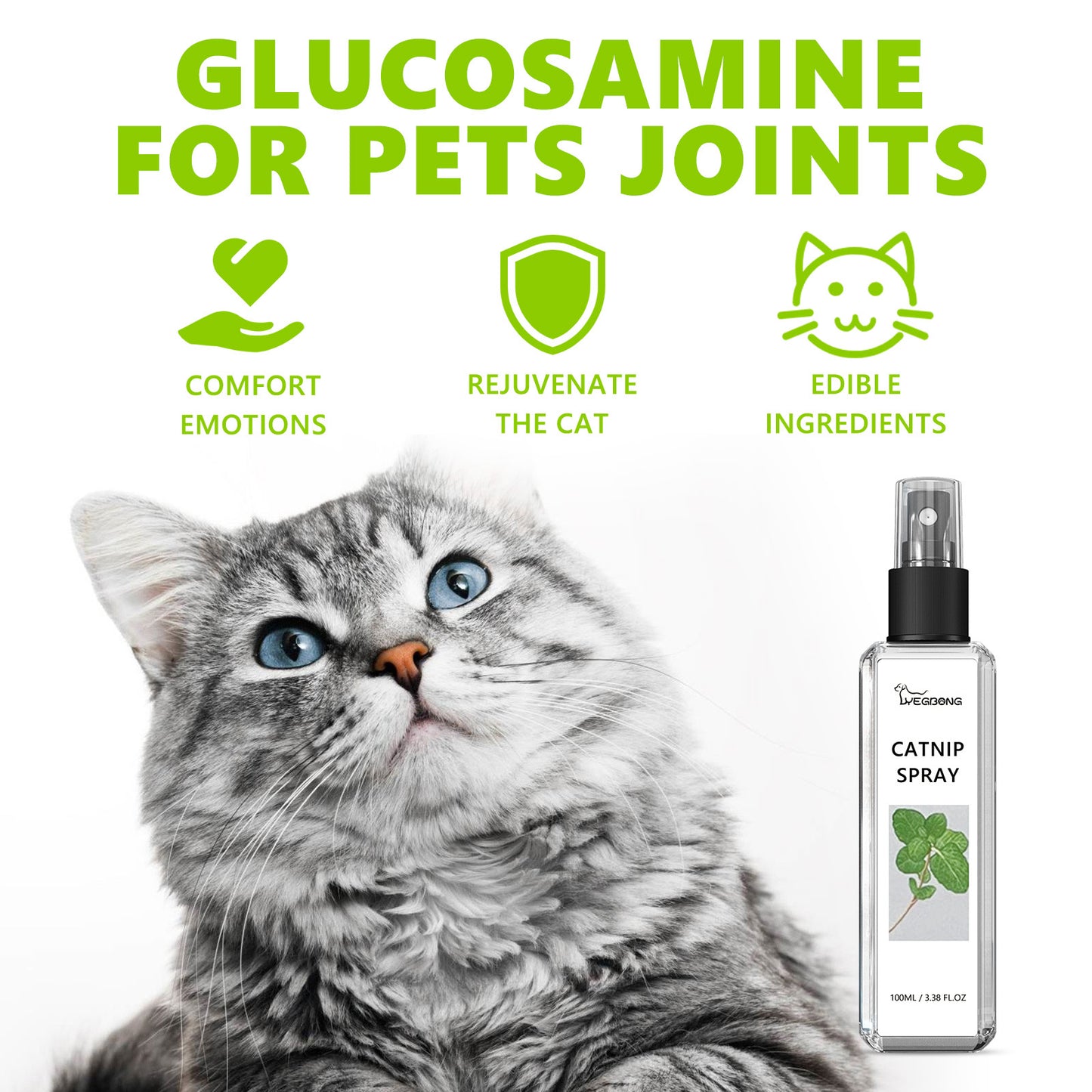 Catnip Spray, Relieves Cat Anxiety And Enhances Pet Vitality Health Care Spray