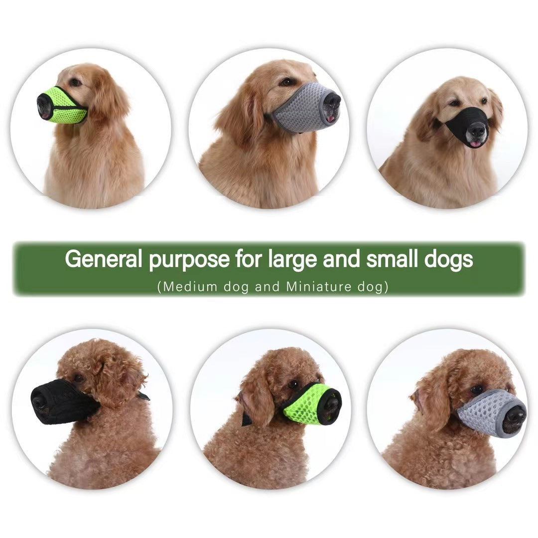 Dog Muzzle Medium Sized Muzzle For Biting And Barking Breathable Mesh Dog Muzzle For Chewing Dog Muzzle With Adjustable Buckle