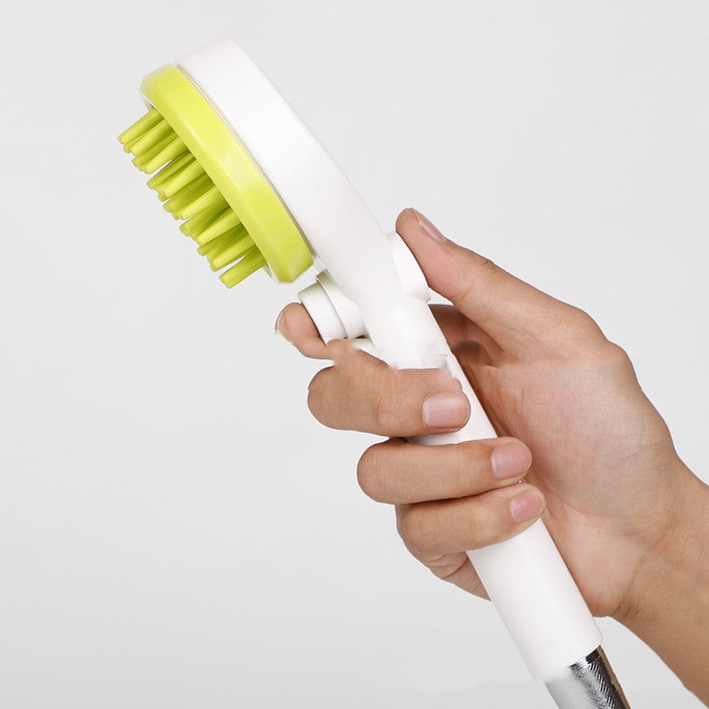 Pet Bath Brush with Massage and Shower Spray