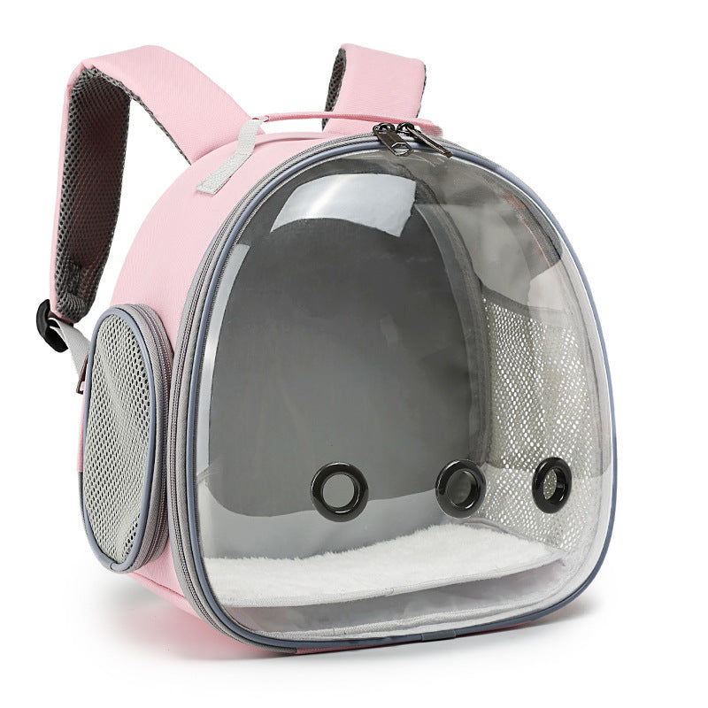 Pet Backpack Hamster Carrier Transparent Small Animal Carrier Guinea Pig Backpack Sugar Glider Ferret Pet Bag Rabbit Bunny Cage