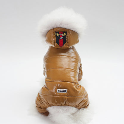 PU Leather Pet Jacket – Stylish And Warm Dog Outfit