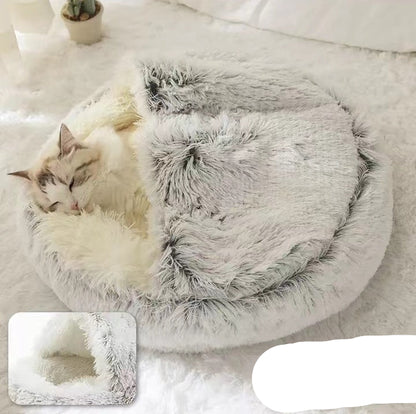 Cozy Cocoon Dog & Cat Pet Bed – Comfortable and Calming