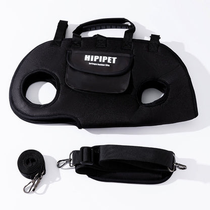 Hipipet Leather Crossbody Pet Carrier – Stylish & Portable Dog and Cat Bag