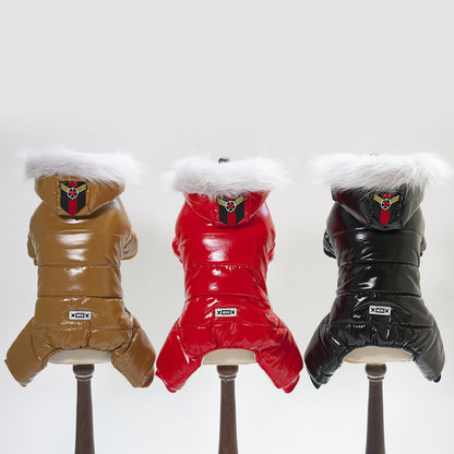 PU Leather Pet Jacket – Stylish And Warm Dog Outfit