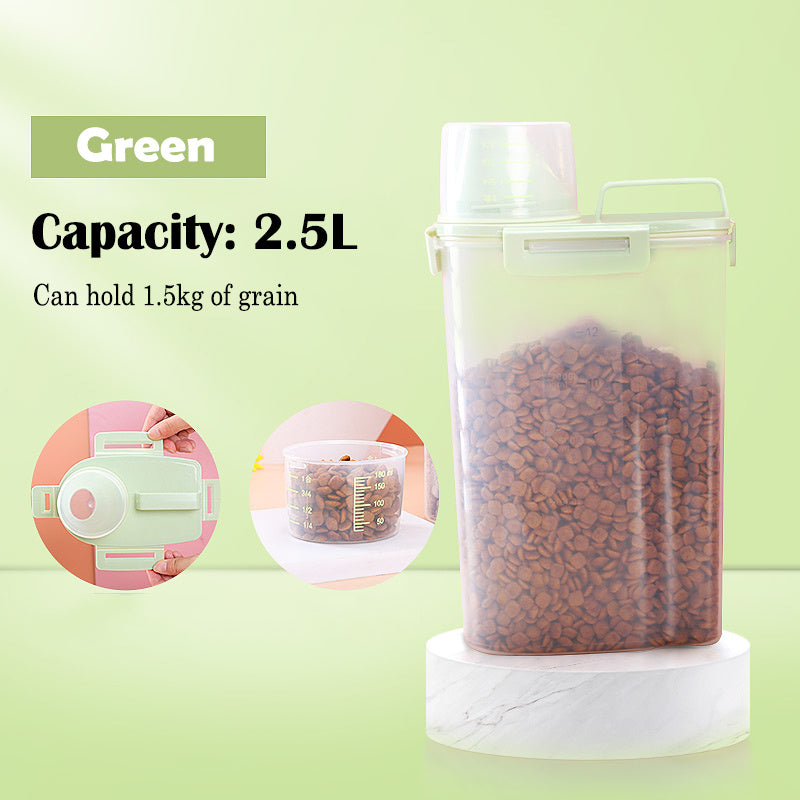 Cat Food Storage Barrels For Snack Are Sealed And Moisture-proof