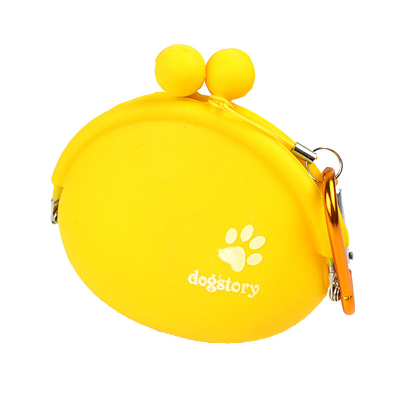 Silicone Pet Dog Train Food Snacks Pockets Bag Walking Dog Training Food Storage Waist Pet Travel Outdoor Product Dog Treat Bag