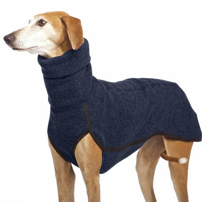 Fashion Trend Big Dog Puppy Clothes – Cozy High Collar Fleece Dog Coat