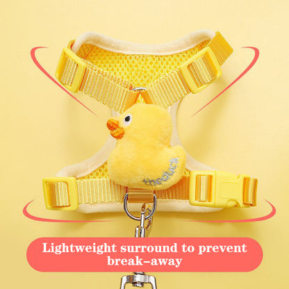 Yellow Duck Adjustable Cat Harness and Leash Set – Comfortable & Durable