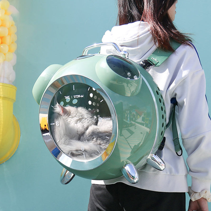 Cat Backpack with Alarm Clock & Temperature Feature