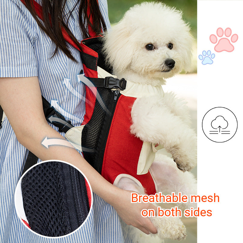 Puppy Kitten Travel Chest Sling Bag Pet Front Cat Dog Carrier Breathable Cute New Portable Backpack Cross Shoulder Strap