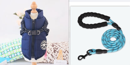 Waterproof Winter Dog Coat with Harness