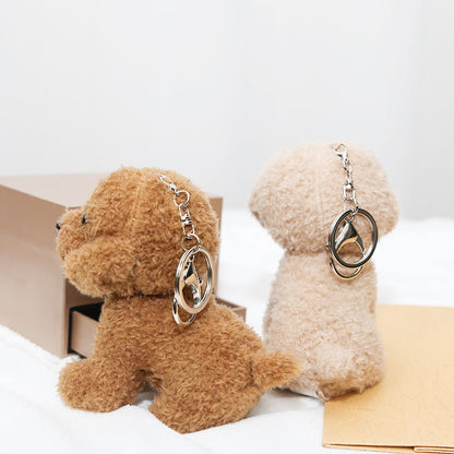 Poodle Plush Pendant Cartoon Puppy Key Chain