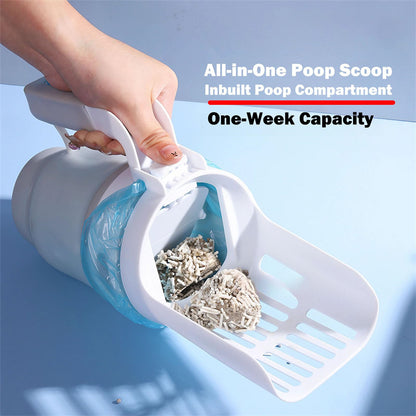 2-in-1 Cat Litter Scoop with Refill Bags