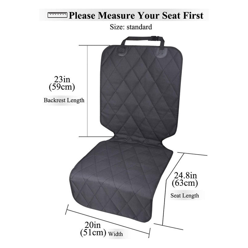 Waterproof Oxford Mat Front Rear Seat Cover Protector Cotton Inside Mat Anti Scratch For Cat Dog Pet Carrier Pet Supplies