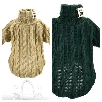 Premium Turtleneck Dog Sweater for Winter Warmth