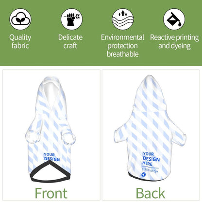 Cozy Small Pet Hooded Sweater for Dogs and Cats Soft Polyester Pet Clothing