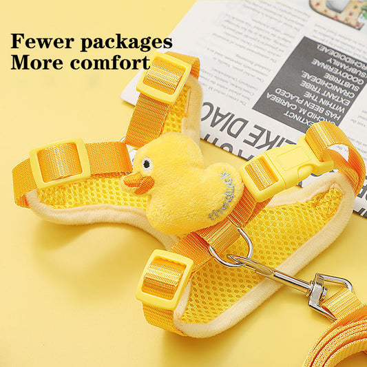 Yellow Duck Adjustable Cat Harness and Leash Set – Comfortable & Durable