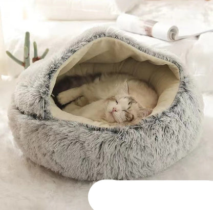 Cozy Cocoon Dog & Cat Pet Bed – Comfortable and Calming