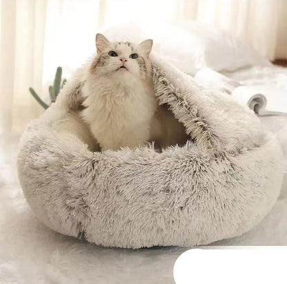 Cozy Cocoon Dog & Cat Pet Bed – Comfortable and Calming