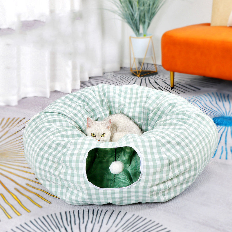 Donut Cat Nest Tunnel Four Seasons Universal Toy Maze