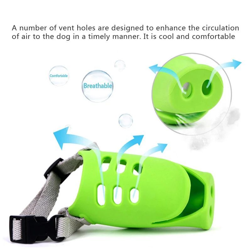 Dog Anti-bite Mouth Cover For Long Mouth Pet Piggy Mouth Cover Anti-bite Pet Training Daily Use Pet Accessories