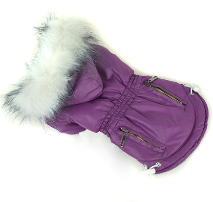 Zippered Cotton Padded Clothes for Pets
