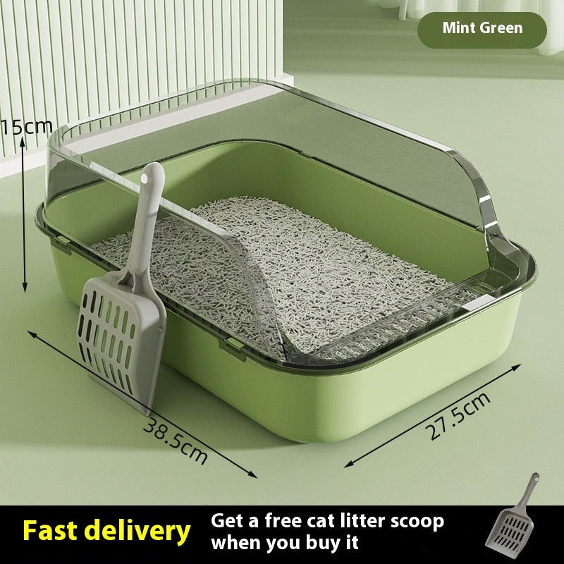 Litter Box Splash-proof Semi-closed