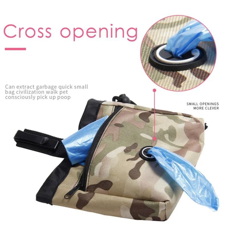 Portable Training Bag Dog Pet Snack Bag Strong Wear Resistance Large Capacity Puppy Snack Reward Waist Bag For Dog Cat