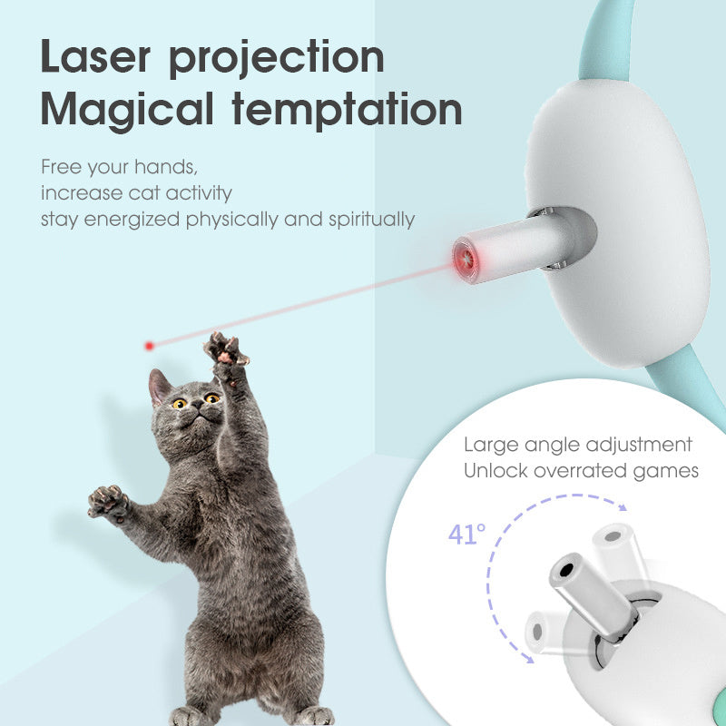 Smart Laser Teasing Cat Collar