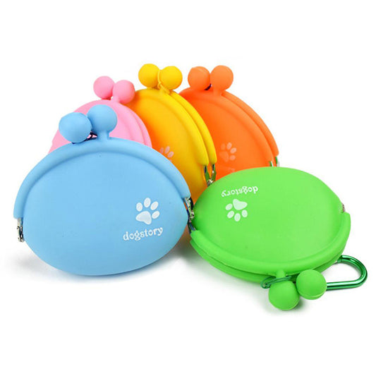 Silicone Pet Dog Train Food Snacks Pockets Bag Walking Dog Training Food Storage Waist Pet Travel Outdoor Product Dog Treat Bag