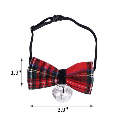 Christmas Triangle Pet Bandana Santa Deer Print Scarf for Holiday Fun