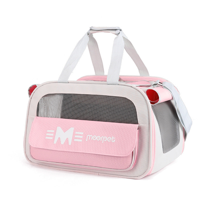 Cat Bag Portable Portable Crossbody Shoulder Pet Travel Breathable Large Capacity Cat Diaper Bag