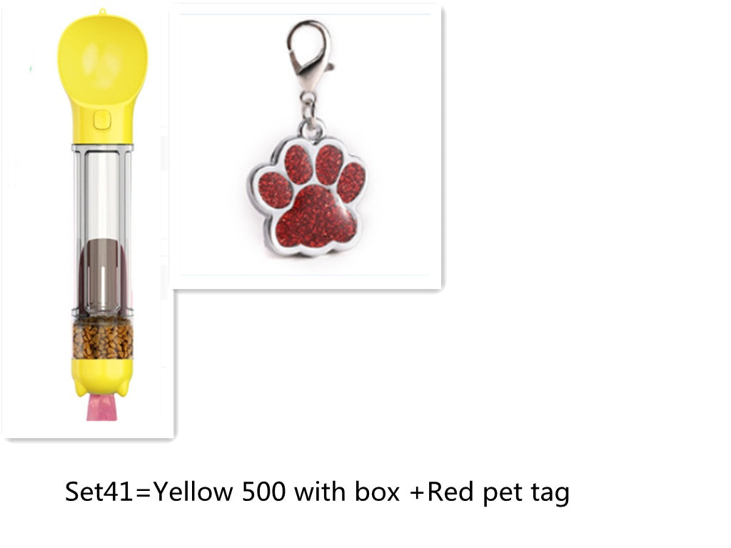 Pet multifunctional water cup Going with the dog