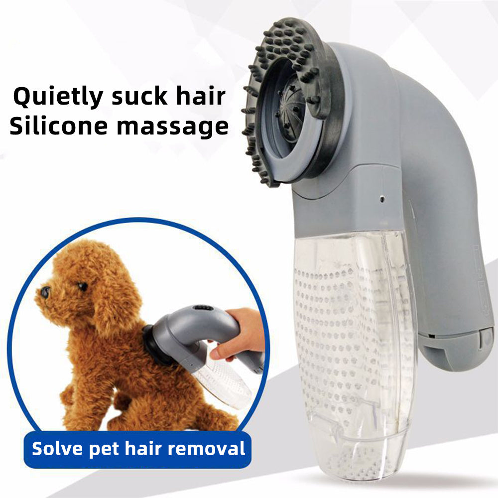 Portable Electric Pet Hair Vacuum for Grooming & Cleaning