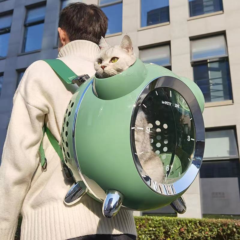 Cat Backpack with Alarm Clock & Temperature Feature